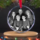 Crystal ornament, Personalized crystal ornament, Custom crystal decoration, Crystal hanging ornament, Engraved crystal ornament, 3D crystal ornament, Crystal keepsake ornament, Holiday crystal ornament, Custom photo crystal ornament, Laser engraved crystal decoration
