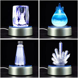 Rotating Light Base For Crystals - LED Light Base|(Battery and Mains Operated)