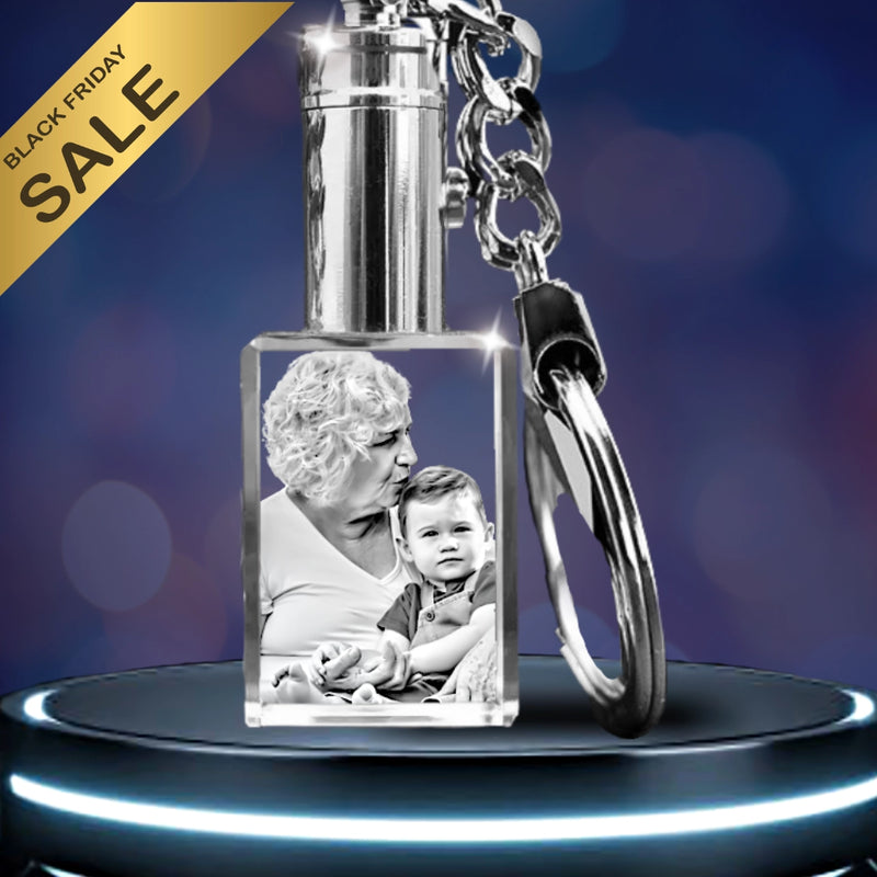 keyring,  personalised keyring, rectangular keyring, glass keyring, LED Keyring, keychain