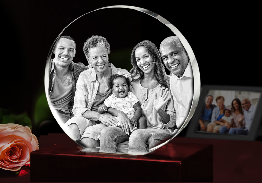 Father’s Day 3D laser photo crystal – unique gift idea