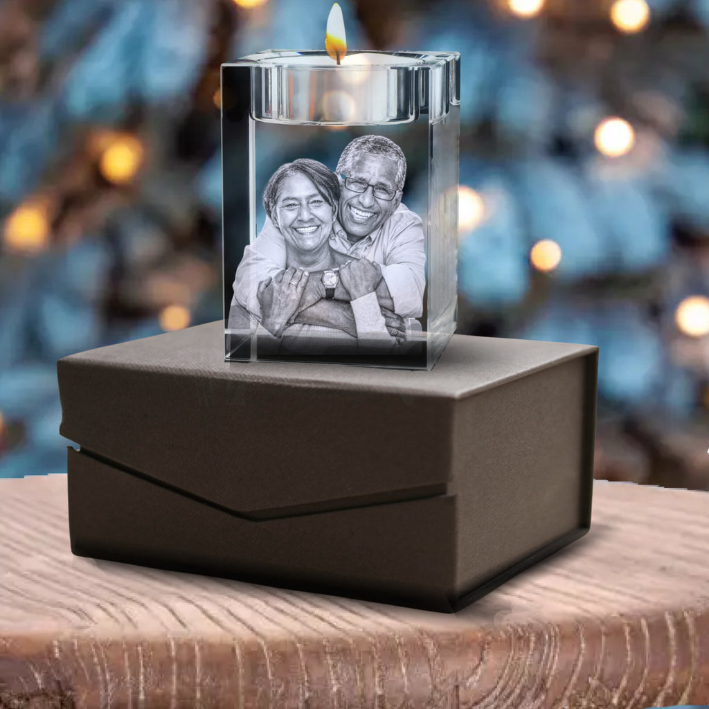 tealight candle, 3 crystal tealight candle, engraved, gift candle, tealight, LED light, Tealight Candle, 3d to 2D, Memorial crystal, crystal memorial, pet crystal, pet memorial crystal