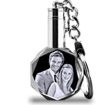 2D Memorial Octagon Led Keychain