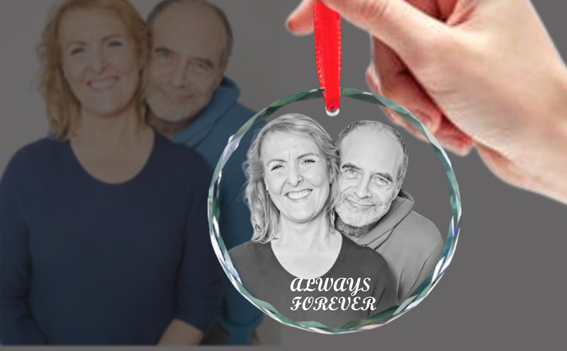 Crystal ornament, Personalized crystal ornament, Custom crystal decoration, Crystal hanging ornament, Engraved crystal ornament, 3D crystal ornament, Crystal keepsake ornament, Holiday crystal ornament, Custom photo crystal ornament, Laser engraved crystal decoration