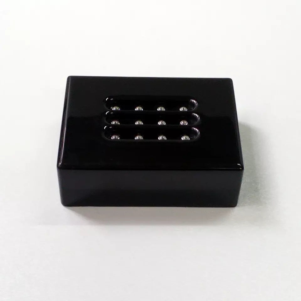 Black Lacquer Wooden Led Light Base - White lights Piano Finish