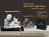 3D Crystal Glass Block - 100x100x40mm - Medium - Solid Crystals | 3D Photo Crystal Shop | Laser engraved Glass Awards & Trophies