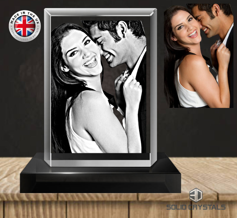 3X 8x5x5cm 3D Rectangular Crystal Bundle - Save over £21 - Solid Crystals | 3D Photo Crystal Shop | Laser engraved Glass Awards & Trophies