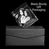 Diamond 3D crystal, personalized crystal, laser engraved, luxury, custom crystal diamond shaped, diamond keepsake, glass, sparkling, elegant, timeless, bespoke, gift box
