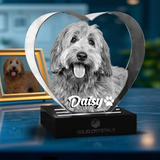 3D Pet Gift Heart Crystal