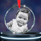 Ornament, Personalised Crystal ornament, Personalized crystal ornament, Custom crystal decoration, Crystal hanging ornament, Engraved crystal ornament, 3D crystal ornament, Crystal keepsake ornament, Holiday crystal ornament, Custom photo crystal ornament, Laser engraved crystal decoration