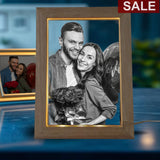 Glass Picture Frame LED Light-Up