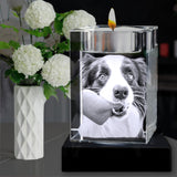 Tealight candle, 3D Tealight Candle, Pet Gift, Memorial Gift, Christmas Gift, Gifts Uk, Forever Gifts, Solid Crystals, Artpix3d, 3D Crystal Uk