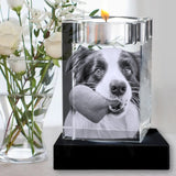 tealight candle, 3D Tealight Candle, Pet Gift, Memorial Gift, Christmas Gift, Gifts Uk, Forever Gifts, Solid Crystals, Artpix3d, 3D Crystal Uk