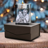 tealight candle, 3 crystal tealight candle, engraved, gift candle, tealight, LED light, Tealight Candle, 3d to 2D, Memorial crystal, crystal memorial, pet crystal, pet memorial crystal