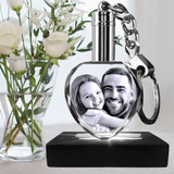 Heart Keyring, keyring heart, heart shape, heart gift, love, love 2024, gift 2024, Solid Crystals, 3D Crystal, solidcrystals.co.uk