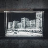 Engraved 3D glass crystal with family photo – unique home deco