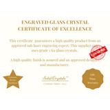 Corporate 3D Crystal Cube Award + FREE Light Base ( Premium bevelled edge - 8cm x 8cm x 8cm) - Solid Crystals | 3D Photo Crystal Shop | Laser engraved Glass Awards & Trophies