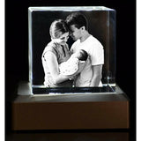 3D Crystal Glass Block - 100x100x40mm - Medium - Solid Crystals | 3D Photo Crystal Shop | Laser engraved Glass Awards & Trophies
