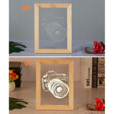 2D LED Light-Up Glass Picture Frame - Solid Crystals | 3D Photo Crystal Shop | Laser engraved Glass Awards & Trophies