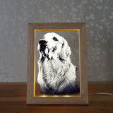 2D LED Light-Up Glass Picture Frame - Solid Crystals | 3D Photo Crystal Shop | Laser engraved Glass Awards & Trophies