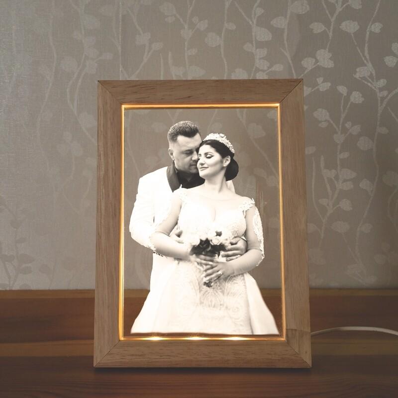 2D LED Light-Up Glass Picture Frame 2D (300mm x 400mm x 10mm) XL