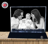 Free LED Light-Up Stand - 2D Glass Crystal - Solid Crystals | 3D Photo Crystal Shop | Laser engraved Glass Awards & Trophies