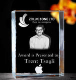 3D Signature Crystal + Light Base