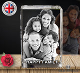 3D rectangular crystal, Personalized rectangular crystal, Custom 3D rectangle crystal, Rectangular crystal photo, 3D crystal rectangle gift, Laser engraved rectangle crystal, 3D crystal photo block, Rectangular crystal keepsake, Engraved rectangle crystal, 3D rectangle crystal award Laser engraved Glass Awards & Trophies