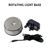 LED light base, LED display stand, LED light base for crystals, LED illuminated base, Light-up display base, Rotating LED light base, LED base for glass art, Multi-color LED light base, LED stand for 3D crystal, Battery-powered LED base